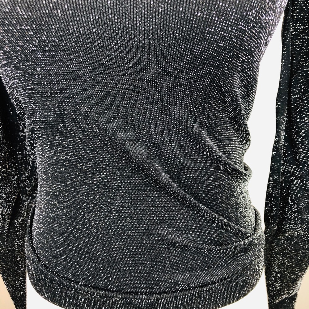 🚫 SOLD| Free People Black Metallic Sparkle Top - Picture 5 of 8